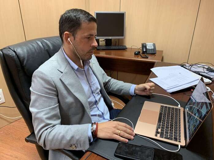 El primer edil de Telde participó telemáticamente en la constitución de la asamblea de la Red de Entidades Locales para la Agenda 2023/TA.